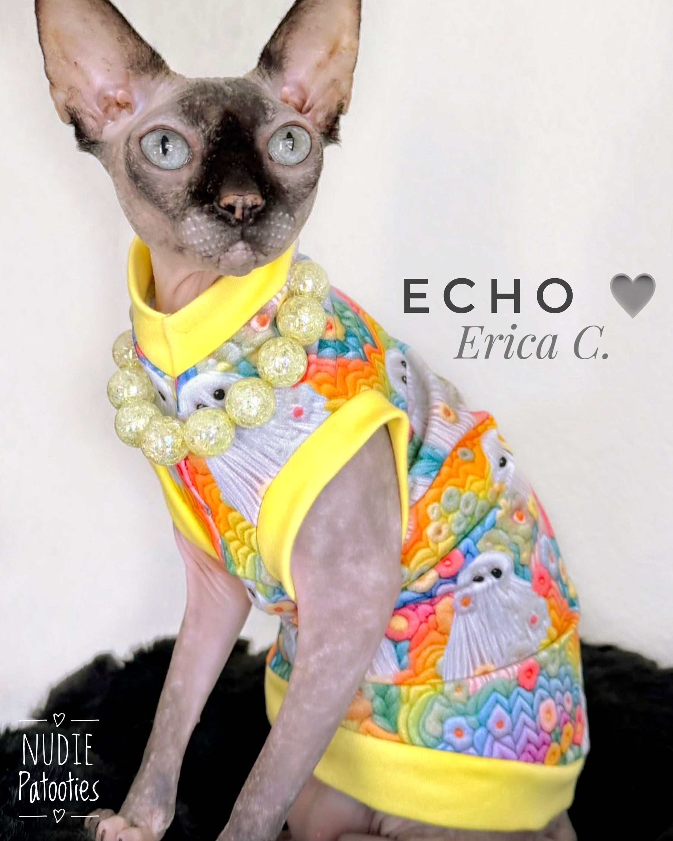 Sphynx cat and kitten Halloween shirt.  Best Sphynx cat clothes and swag