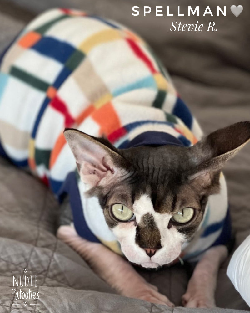 Warm sphynx cat and kitten fleece shirt sweater.  Sphynx cat clothes. 