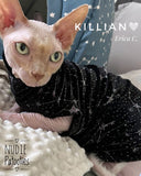 velvet sphynx cat and kitten shirt.  sphynx cat clothes