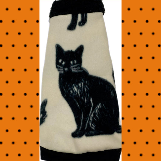 Fleece sphynx cat and kitten shirt.  sphynx cat clothes