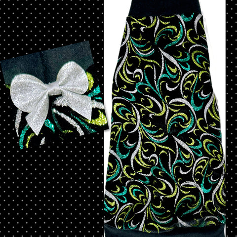 Glitter Velvet & Bow “Stunning Swirls”