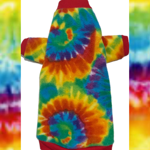 Long Sleeve Tie Dye Fleece "Flashy Baby"