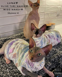 sphynx cat and kitten shirt.  sphynx cat clothes 