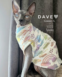 sphynx cat and kitten shirt.  sphynx cat clothes 
