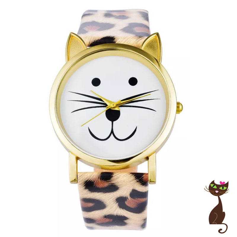 Cat Face Watch – Cute Cat Lover Watch