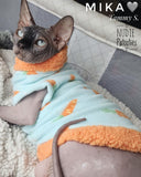 Carrots on Aqua Fleece w/Sherpa "Springtime Treat"