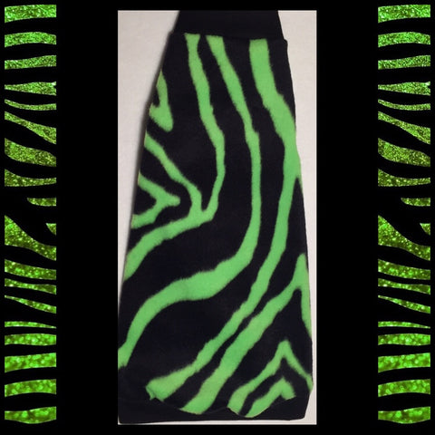 Green Zebra Fleece "You Make my Heart Sing" - Nudie Patooties