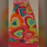 Heart Fleece "Psychedelic Hearts" (Faux fur collar option available!) - Nudie Patooties