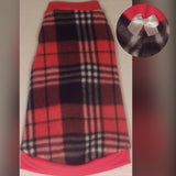 Pink and Black Plaid Fleece "Luna" - Nudie Patooties