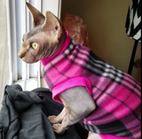 Pink and Black Plaid Fleece "Luna" - Nudie Patooties