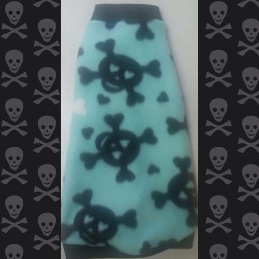 Mint Skulls Fleece "Turquoise Trouble" - Nudie Patooties