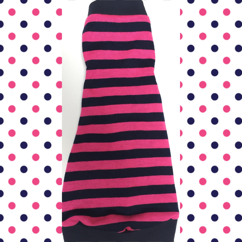 Hot Pink and Navy Stripes - Nudie Patooties