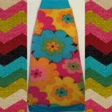 Colorful Flower Fleece "Groovy" - Nudie Patooties  Sphynx cat clothes for your sphynx cat, sphynx kitten, Donskoy, Bambino Cat, cornish rex, peterbald and devon rex cat. 