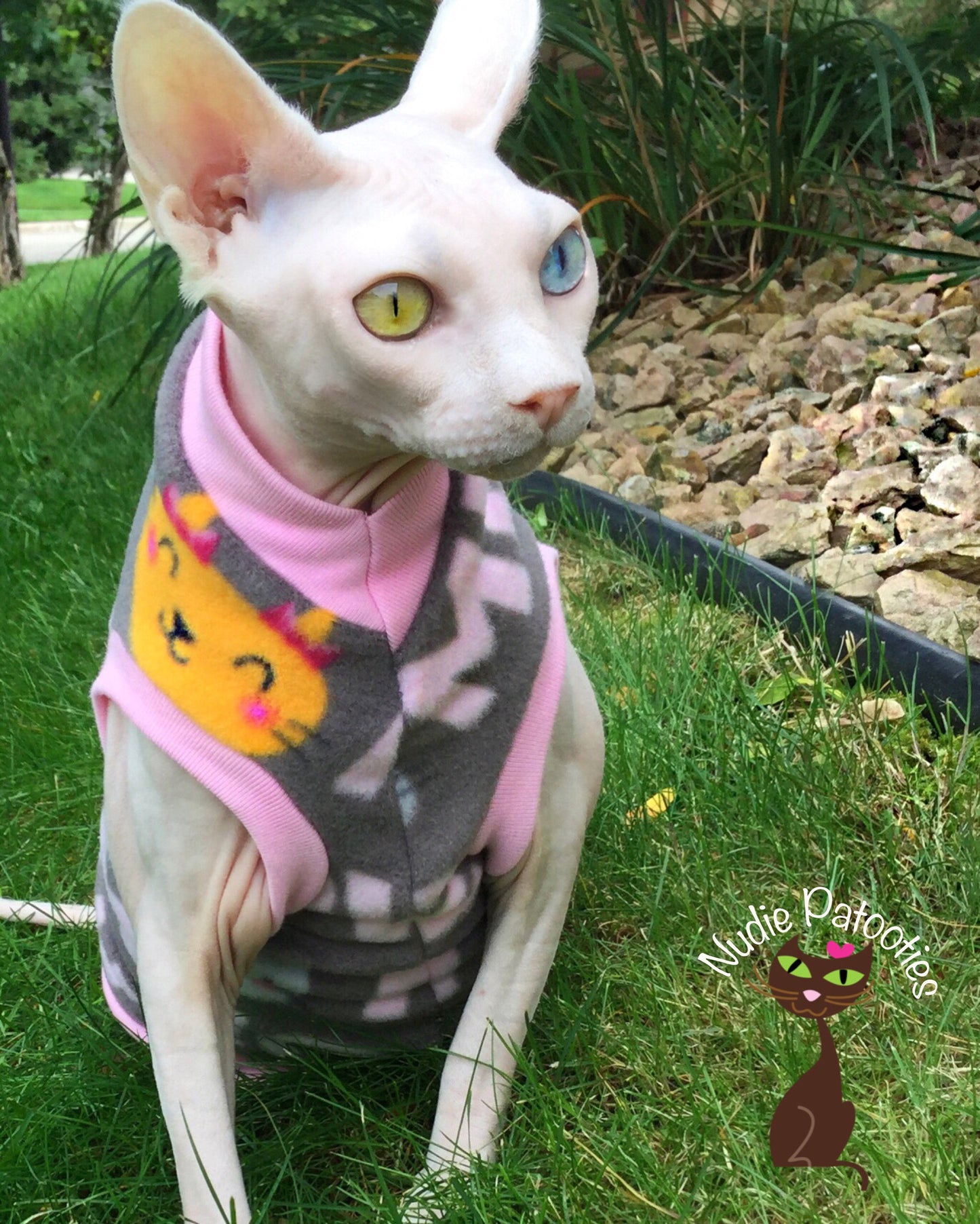 Pink Cat Fleece "Cat's Meow" - Nudie Patooties