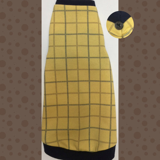 Yellow with Brown and Navy Windowpane - Nudie Patooties