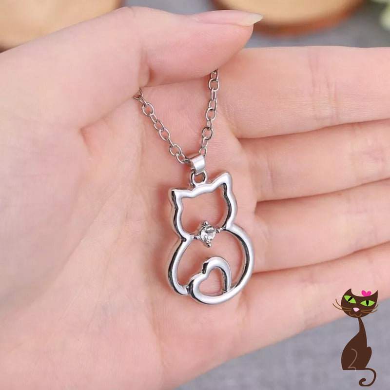 Cat Body Silver Charm Necklace - Nudie Patooties  Sphynx cat clothes for your sphynx cat, sphynx kitten, Donskoy, Bambino Cat, cornish rex, peterbald and devon rex cat. 