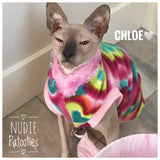 Heart Fleece "Psychedelic Hearts" (Faux fur collar option available!) - Nudie Patooties