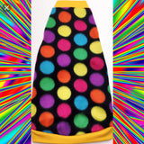 Colorful Polka Dot Fleece "Party Time" - Nudie Patooties  Sphynx cat clothes for your sphynx cat, sphynx kitten, Donskoy, Bambino Cat, cornish rex, peterbald and devon rex cat. 
