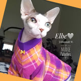 Long Sleeve Orange and Purple Plaid Fleece "Keep Life Simple" - Nudie Patooties