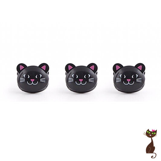 Set of 3 Cat Bag Clips - Nudie Patooties