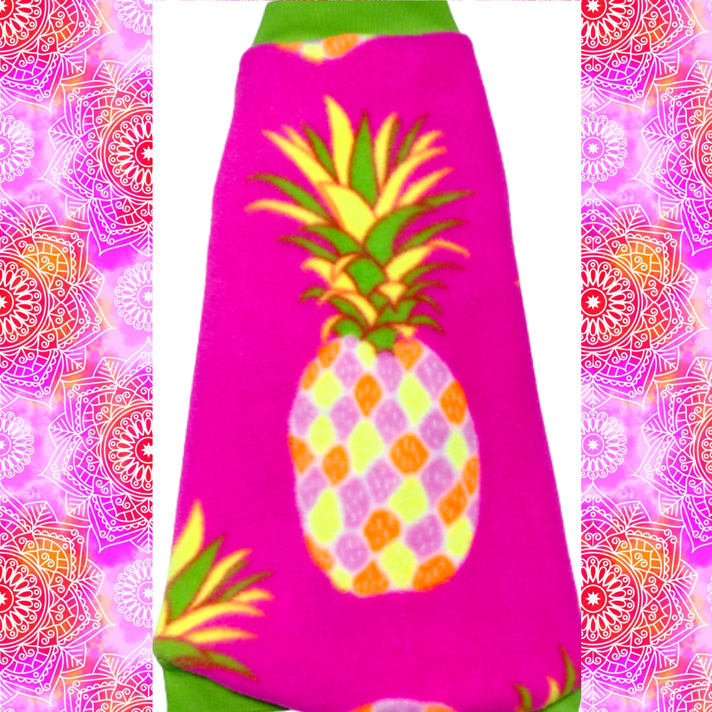 Neon Pink Pineapple Fleece "Pineapple of My Eye"