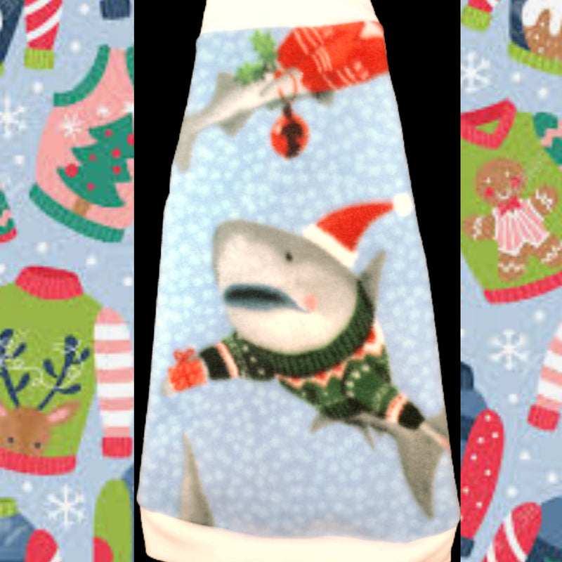 Sharks in Christmas Sweaters Fleece "Santa Jaws"