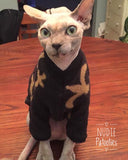 Long Sleeve Black Fleece "Fleur De Lis" - Nudie Patooties