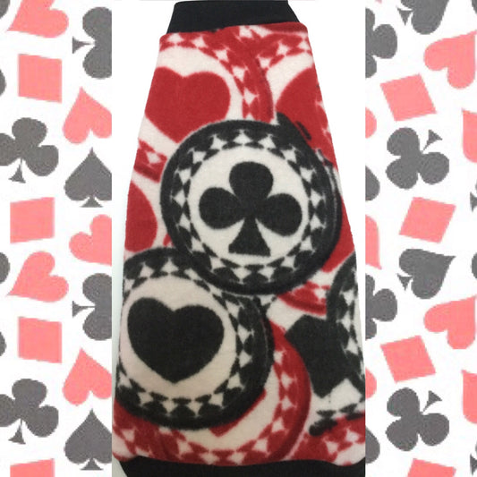 Red and Black Poker Fleece "Full House" - Nudie Patooties