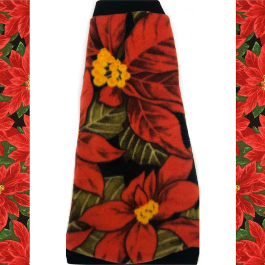 Christmas Poinsettia Fleece "Holly Jolly"