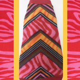 Pink and Red Chevron Fleece "Born to Party" - Nudie Patooties