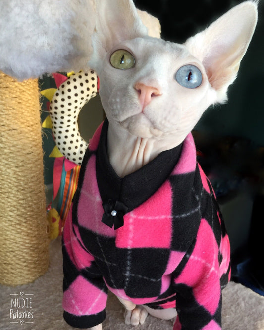 Sphynx Cat Fleece Clothes / clothes for cats/ cat overalls /cat shirt/ cat sweater/ cat sweatshirt/ pet sweater/ Sphynx cat clothes/ Sphynx clothing / cats clothes/ shirt for cat/ cat clothes/ tattoo/ skull/ designer cat clothes/ cat pjs