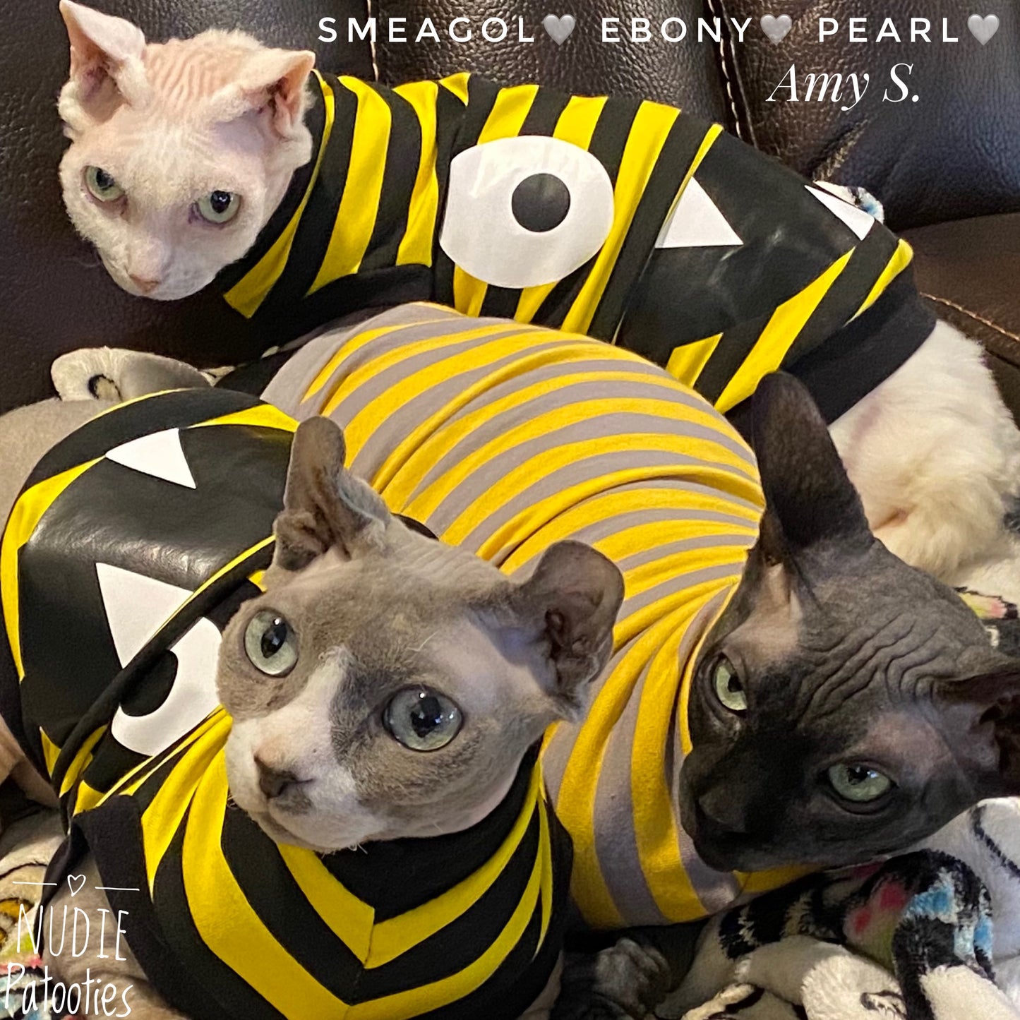 Yellow and Black Stripe "Monster Mash"