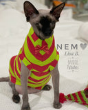Christmas Lime & Red Stripe Shirt "Santa's Helper"