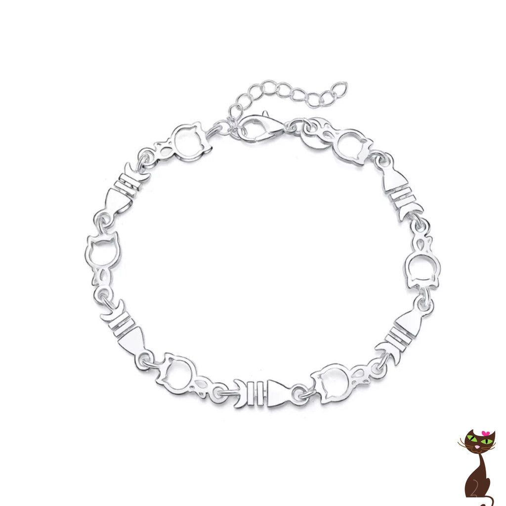 Silver Cat Fish Bracelet - Nudie Patooties