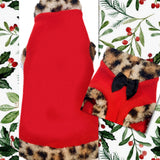 Red Fleece w/Leopard Sherpa Trim "Vixen"