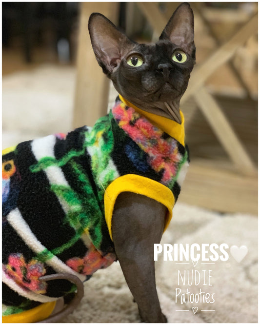 Sphynx cat and kitten shirt.  Sphynx cat clothes.