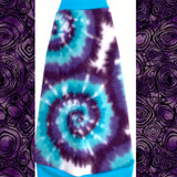 Turquoise and Purple Tie Dye Fleece "Wild and Free"