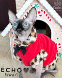 Red Fleece w/Leopard Sherpa Trim "Vixen"