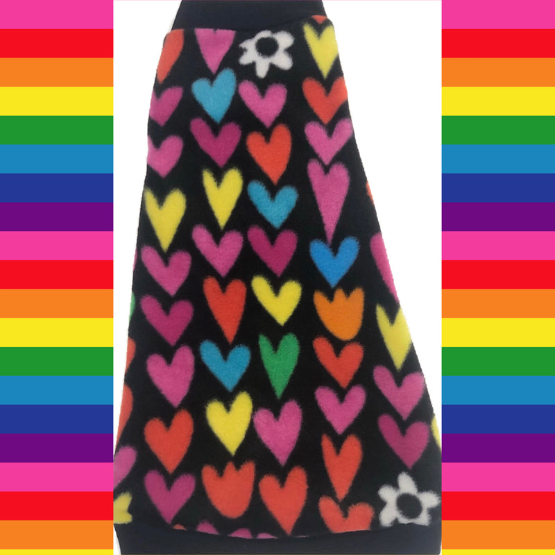 Colorful Heart Fleece "All You Need is Love"
