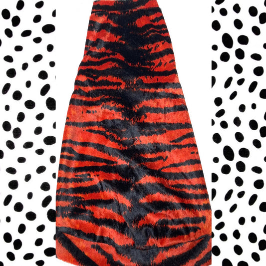 Velvet Fire Orange & Black Zebra