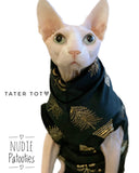 Sphynx cat and kitten fleece shirt.  Sphynx cat clothes.