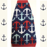 Red, White and Blue Fleece "Anchors Away" - Nudie Patooties