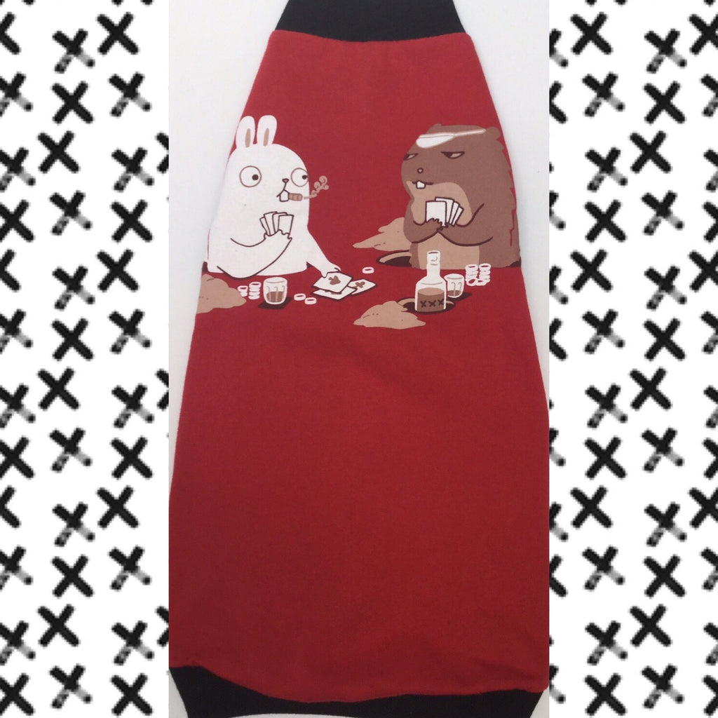 Banny and Gopher "Threadless" TShirt - Nudie Patooties  Sphynx cat clothes for your sphynx cat, sphynx kitten, Donskoy, Bambino Cat, cornish rex, peterbald and devon rex cat. 