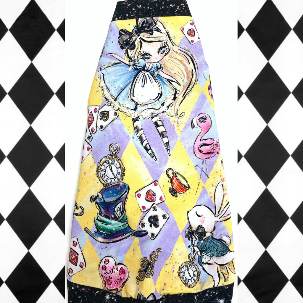 Yellow and Lavender Harlequin