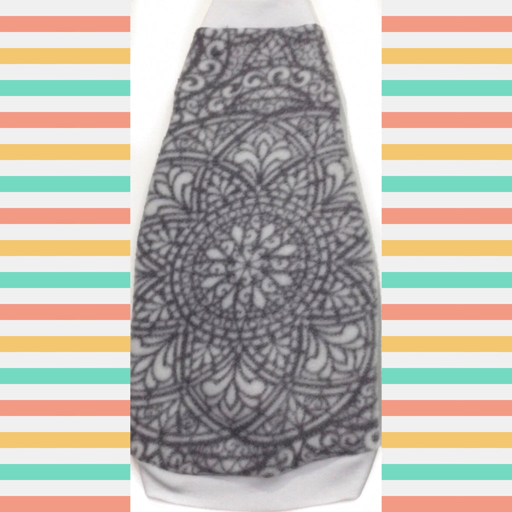 Grey and White Fleece "Be Wild"