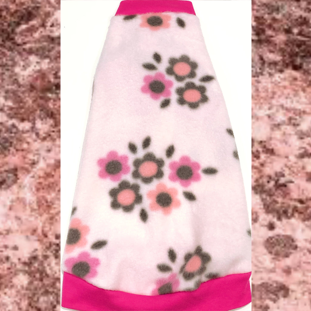 Pale Pink Floral Fleece "Simply Sugar"