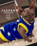 Celestial on Blue Fleece "World's Greatest Wizard"