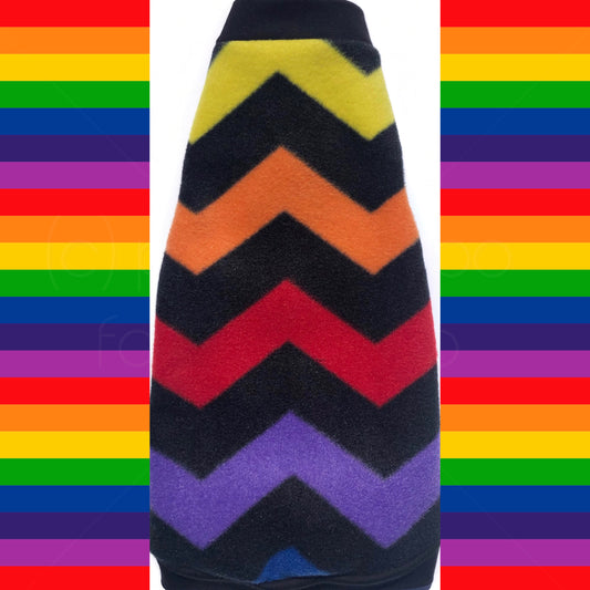 Colorful Chevron Fleece "Babushka"