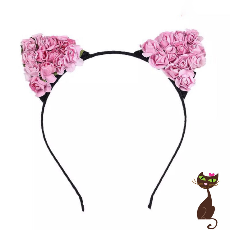 Rose Cat Ear Headband - Nudie Patooties