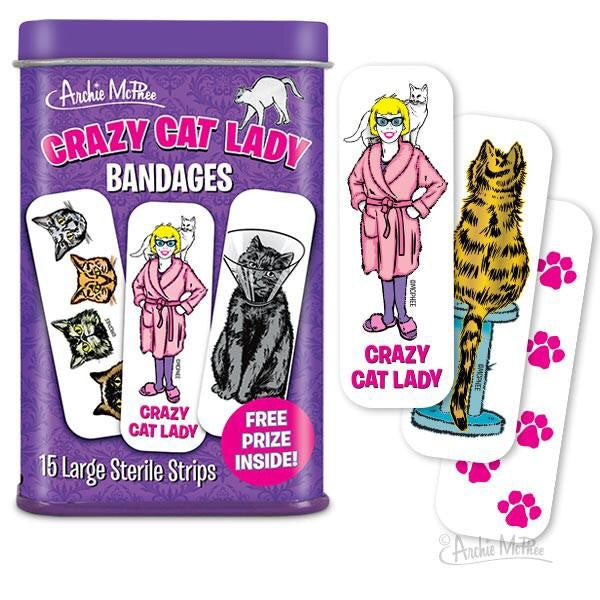 Crazy Cat Lady Bandages - Nudie Patooties